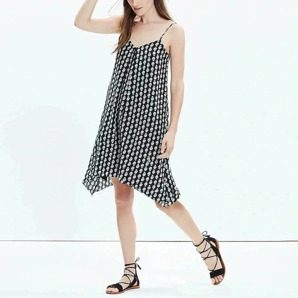 Madewell Dresses & Skirts - MADEWELL Silk Trapeze Cami Dress in Bloomstamp